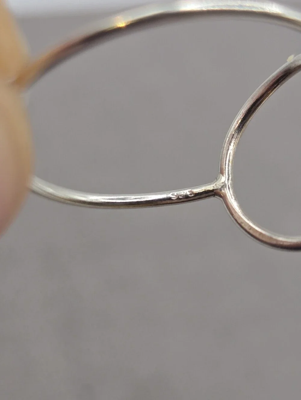 Sterling Silver Ring Wire Circle Outline Size sz6 Fairy Boho Dainty Delicate 925